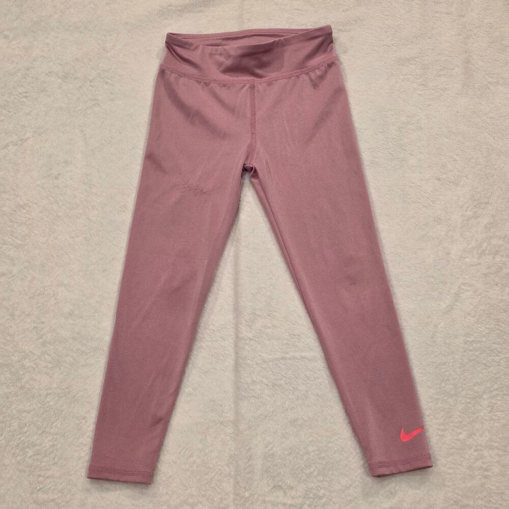 Nike Girls Size 6 Pink Dri-FIT Athletic Leggings